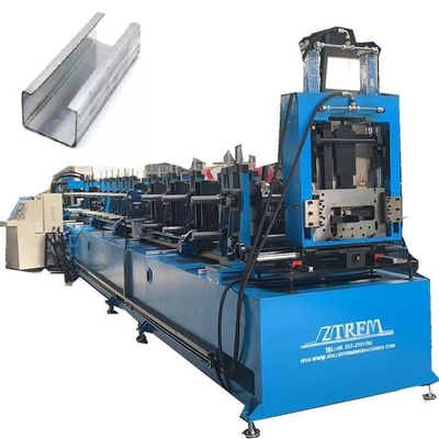 স্ট্যান্ডার্ড ৮০-৩০০ মিমি CUZ Purlin Machine For GI MS