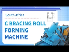 মার্কিন যুক্তরাষ্ট্রের জন্য স্ট্রুট চ্যানেল রোল ফর্মিং মেশিন 4 ইন 1